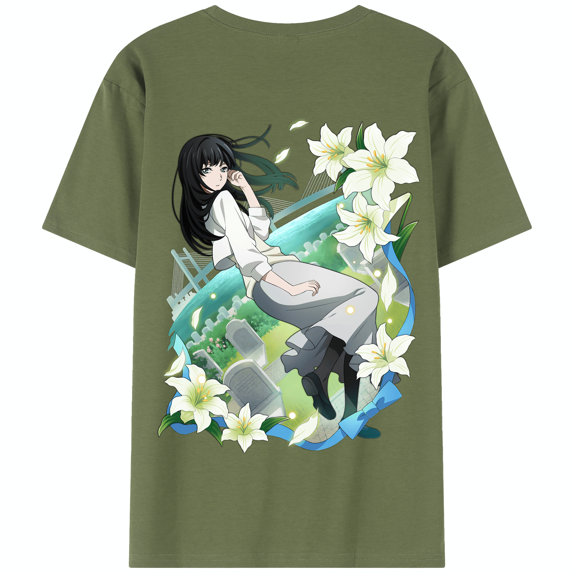 （画像用） 文豪ストレイドッグス Bungo Stray Dogs 綿100％半袖Tシャツ（背面プリント）